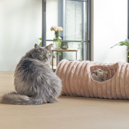 Designed by Lotte Katzentunnel REZA - 25 x 70 cm - Plüsch - Spielspaß für Katzen