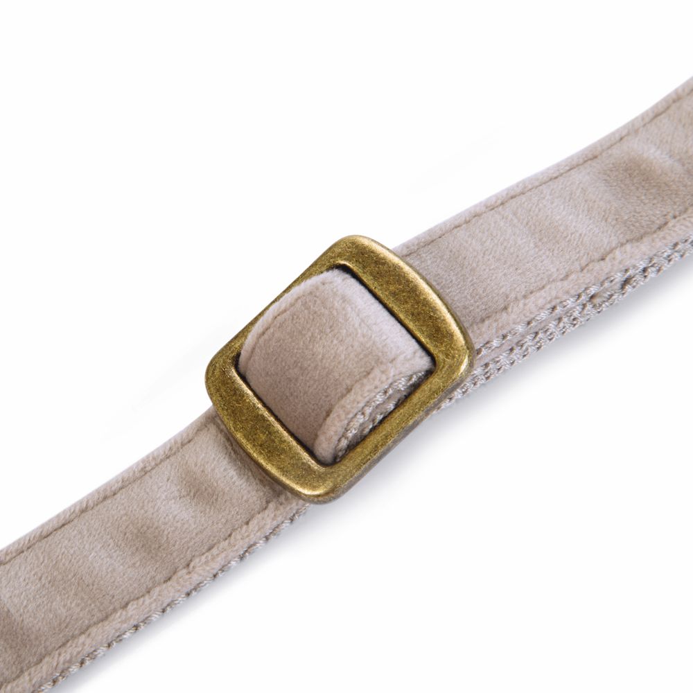 Designed by Lotte Halsband VELURA - XS/S/M/L - grau/grün/rosa - Hundehalsband