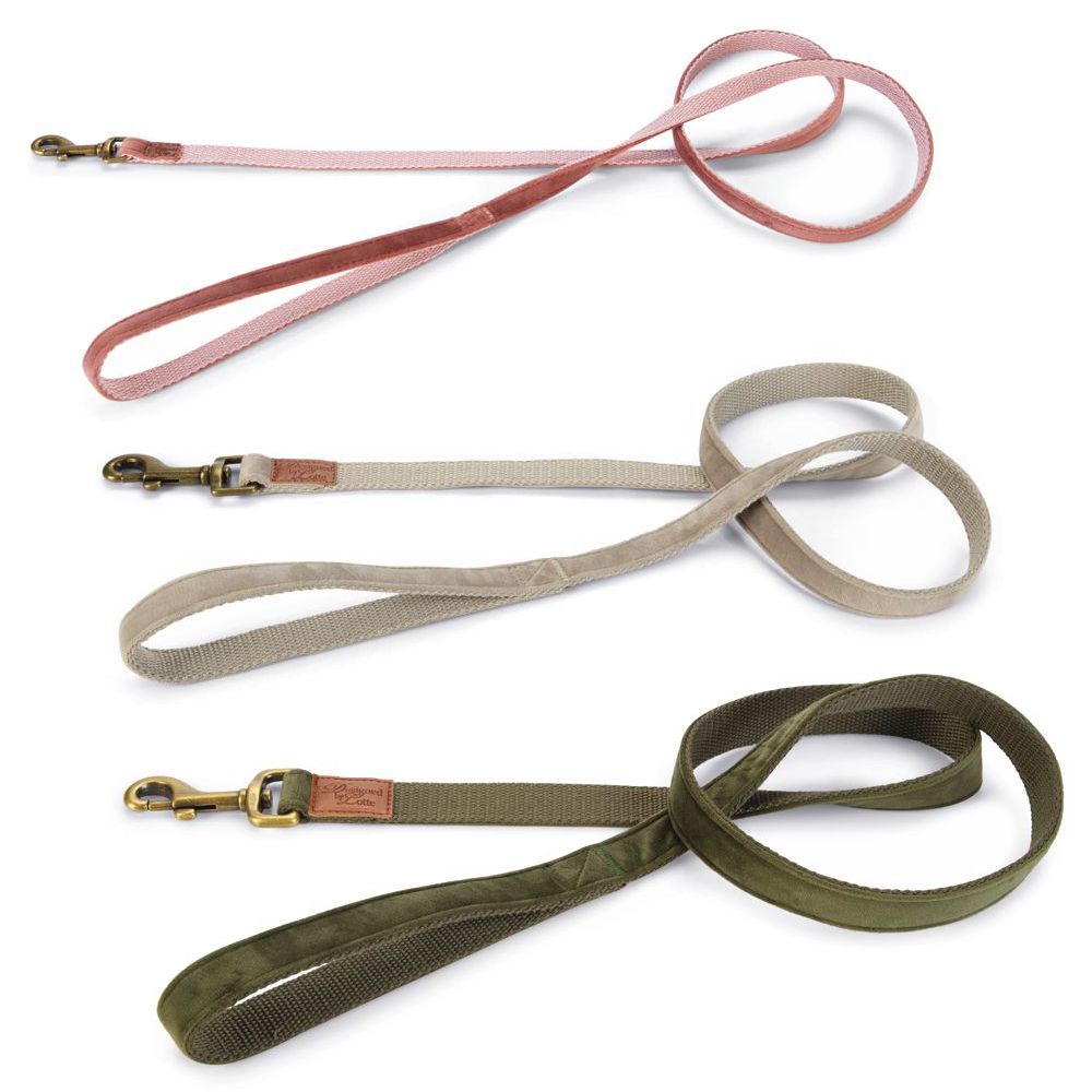 Designed by Lotte Leine VELURA 120 cm - XS/S/M/L - Samt Hundeleine Welpenleine