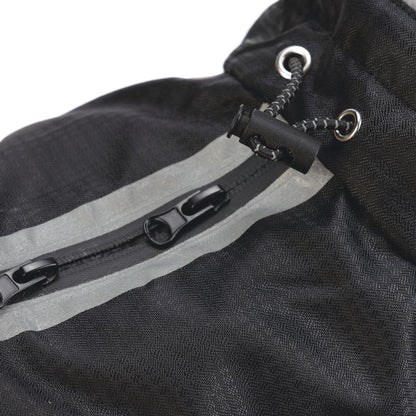 Beeztees Hundemantel SABY - schwarz/hellblau - Hundejacke Hundepullover Regenmantel