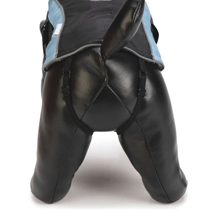 Beeztees Hundemantel SABY - schwarz/hellblau - Hundejacke Hundepullover Regenmantel