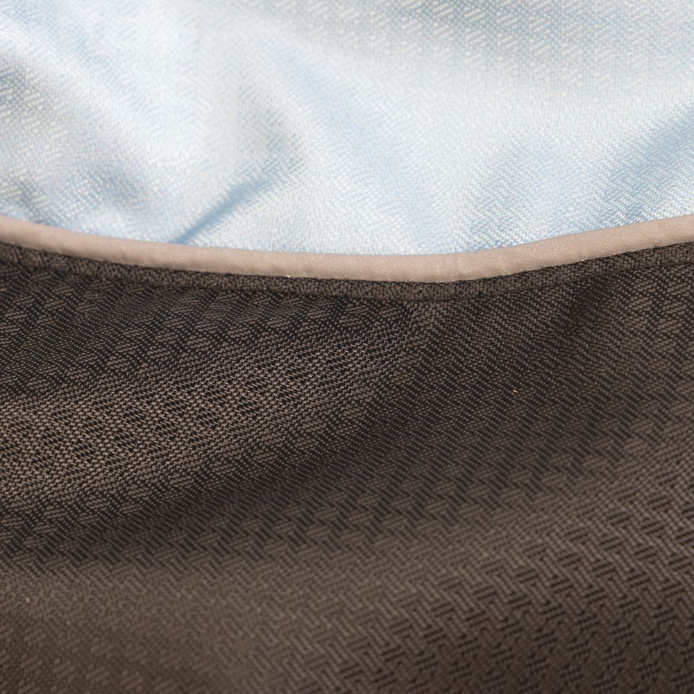 Beeztees Hundemantel SABY - schwarz/hellblau - Hundejacke Hundepullover Regenmantel