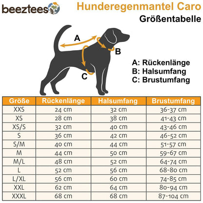 Beeztees Regenmantel CARO - reflektierend - Hundejacke Hundepullover Hundemantel