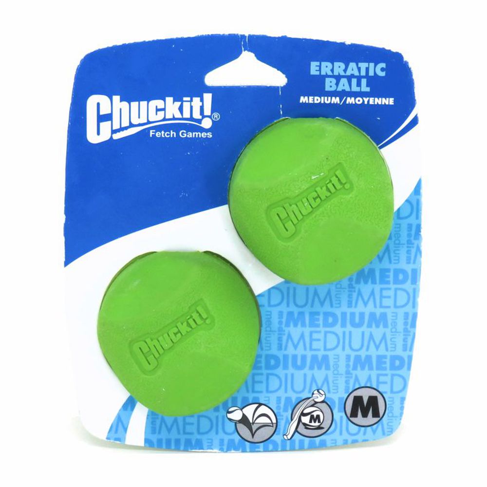 Chuckit! Erratic Ball - Apportierspielzeug Hundespielzeug Leckerliball Snackball