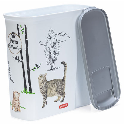 Curver Futterbox - 6 ltr / 2,5 kg - Snack Behälter Container Dose für Katzen