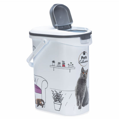 Curver Futterbox - 10 ltr / 4 kg - Snack Behälter Container Dose für Katzen