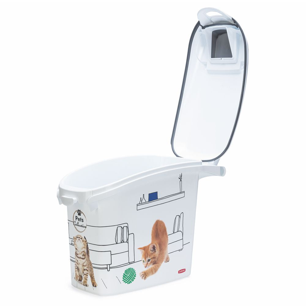 Curver Futterbox - 15 ltr / 6 kg - Snack Behälter Container Dose für Katzen