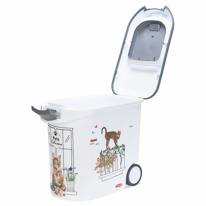 Curver Futterbox - 35 ltr / 12 kg - Snack Behälter Container Dose für Katzen