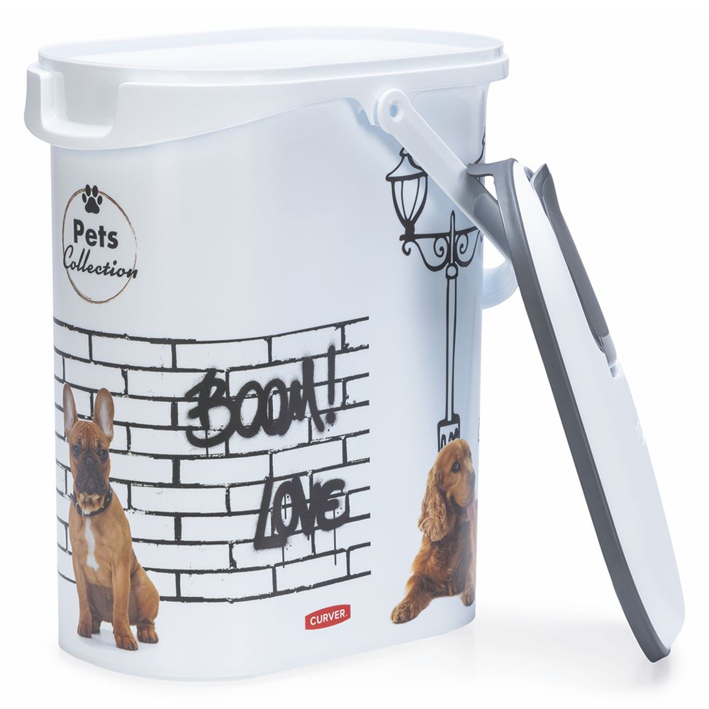 Curver Futterbox - 10 ltr / 4 kg - Snack Behälter Container Dose für Hunde