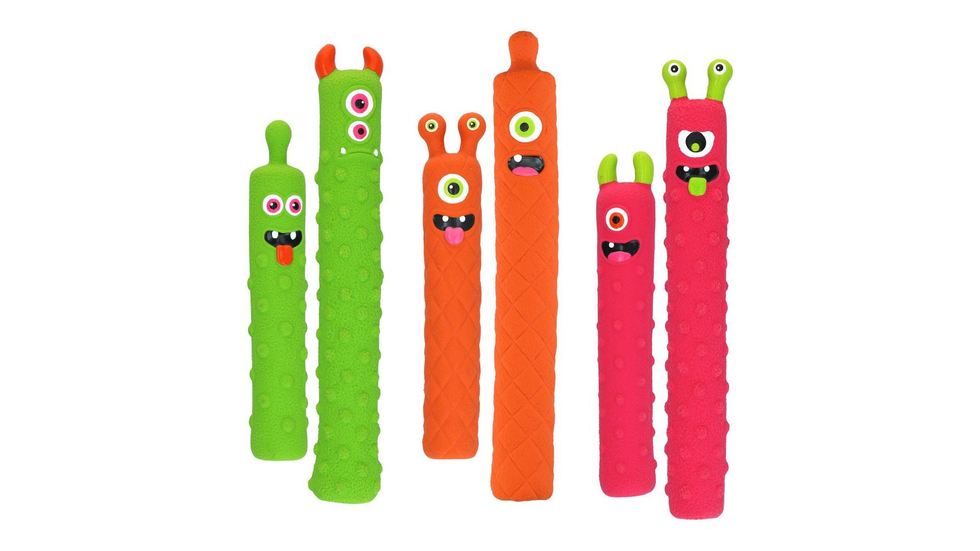 Video laden: Vorstellung der neuen Dog Comets Invaders aus Latex. Diablo und Timmy testen sie beim Spiel.