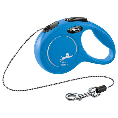 flexi CLASSIC - XS - Seil-Leine - 3 Meter - blau