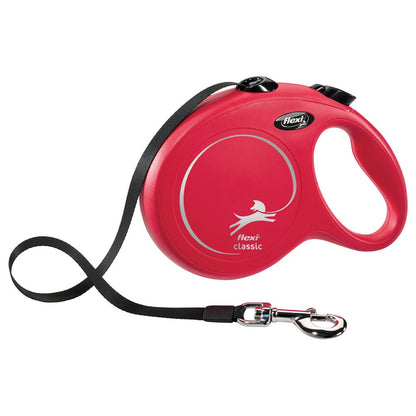 flexi CLASSIC - L - Gurt-Leine - 8 Meter - rot
