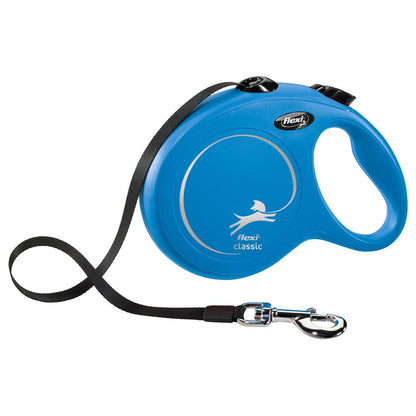 flexi CLASSIC - L - Gurt-Leine - 8 Meter - blau