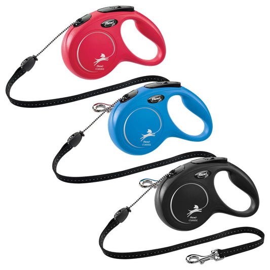 flexi CLASSIC - M - Seil-Leine - 5 Meter - Hundeleine Roll-Leine Flexileine