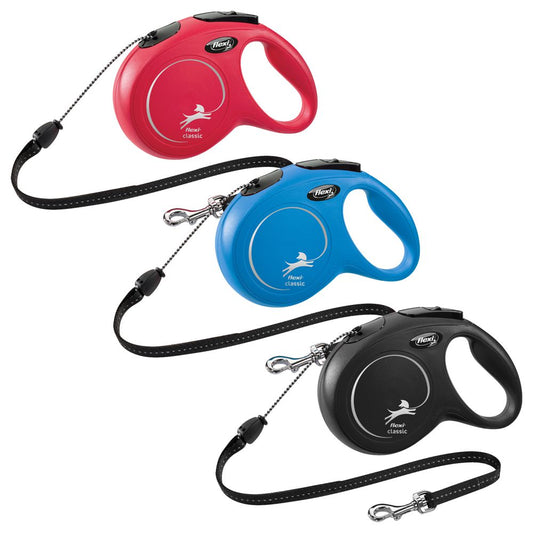 flexi CLASSIC - M - Seil-Leine - 8 Meter - Hundeleine Roll-Leine Flexileine