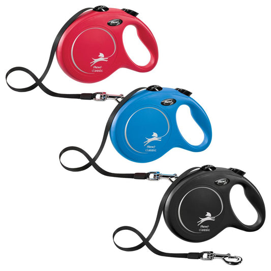 flexi CLASSIC - L - Gurt-Leine - 8 Meter - Hundeleine Roll-Leine Flexileine