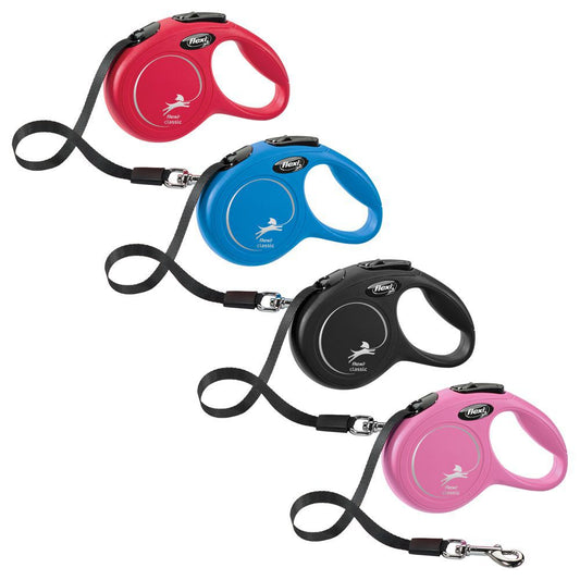 flexi CLASSIC - XS - Gurt-Leine - 3 Meter - Hundeleine Roll-Leine Flexileine