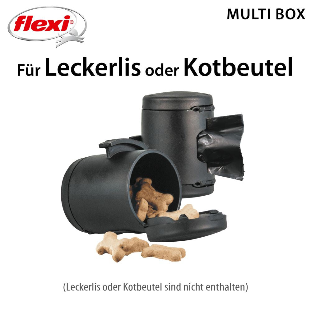 flexi Multi Box für Leckerlis+Kotbeutel Select/Comfort/Classic/Neon/Xtreme/Black
