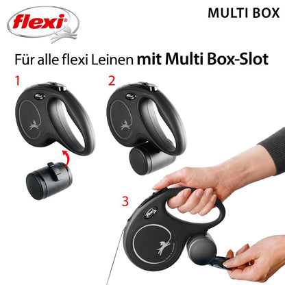 flexi Multi Box für Leckerlis+Kotbeutel Select/Comfort/Classic/Neon/Xtreme/Black