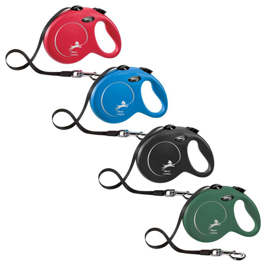 flexi CLASSIC - L - Gurt-Leine - 5 Meter - Hundeleine Roll-Leine Flexileine