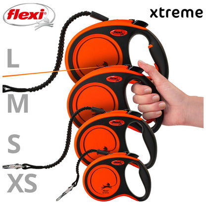 flexi XTREME XS/S/M/L - 3/5/8 m Gurt-Leine - Hundeleine Flexileine