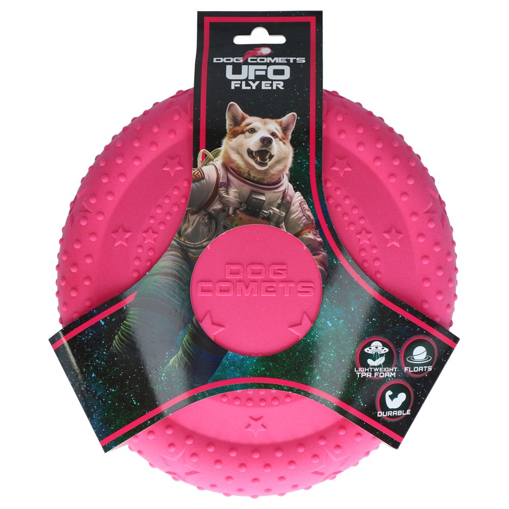 Dog Comets UFO FLYER - rosa