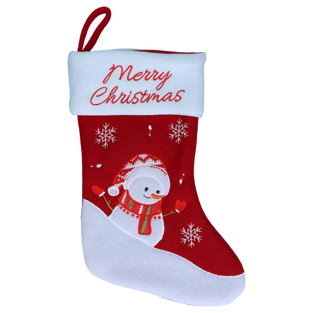 Weihnachtsstrumpf - Schneemann II