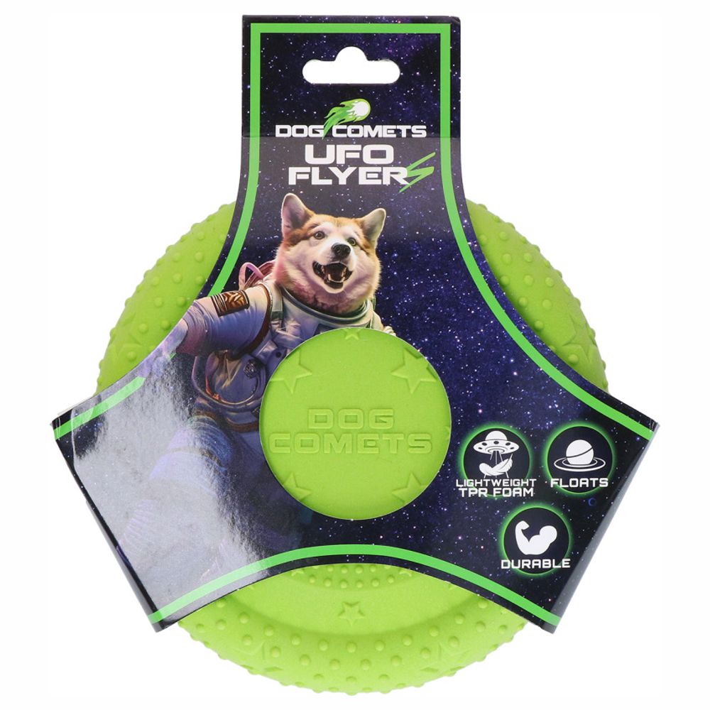 Dog Comets UFO FLYER - Wurfscheibe - Ø 16,5 cm - Apportierspielzeug - schwimmt