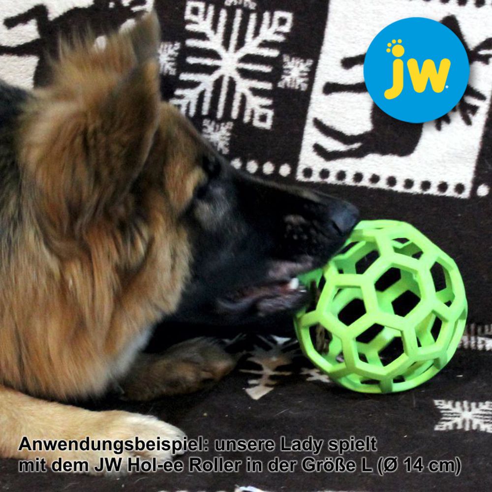 JW Hol-ee Roller Ball - Gitterball - Hundespiel Kauspielzeug Snackball Gummiball