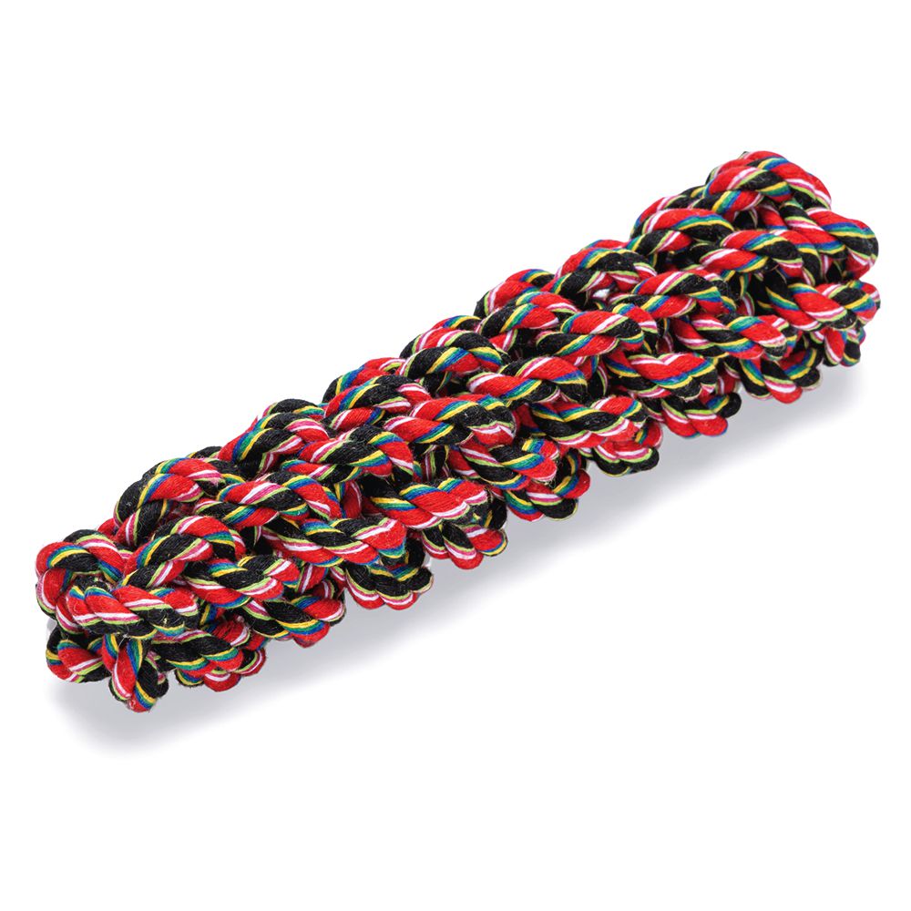 Karlie Hundespielzeug Baumwoll-Stick 20 cm - Zerrspiel Apportierspiel Ziehspiel