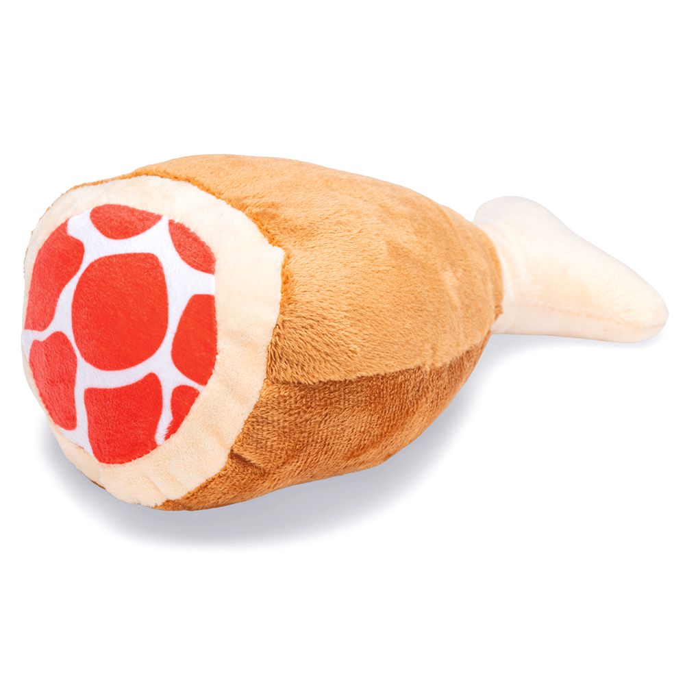 Karlie Plüsch-Hundespielzeug KEULE - 21 cm / beige