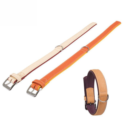 Karlie Leder-Halsband LIWA - Länge 40-65 cm Kamelleder&Nappaleder Hundehalsband