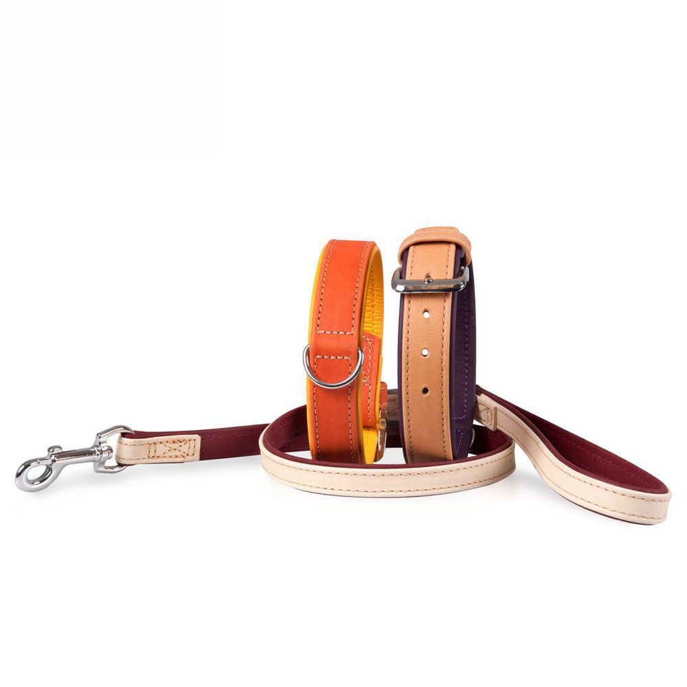 Karlie Leder-Halsband LIWA - Länge 40-65 cm Kamelleder&Nappaleder Hundehalsband