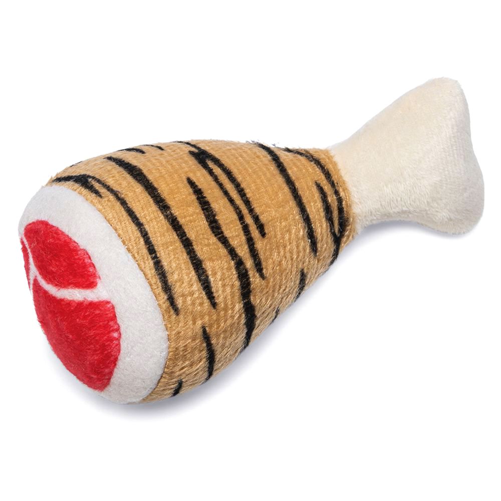 Karlie Plüsch-Hundespielzeug KEULE - 14 + 21 cm - Kuschel-Spielzeug mit Squeaker