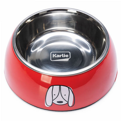 Karlie Hundenapf JAIRO Edelstahl - rot - Fressnapf Futternapf Wassernapf