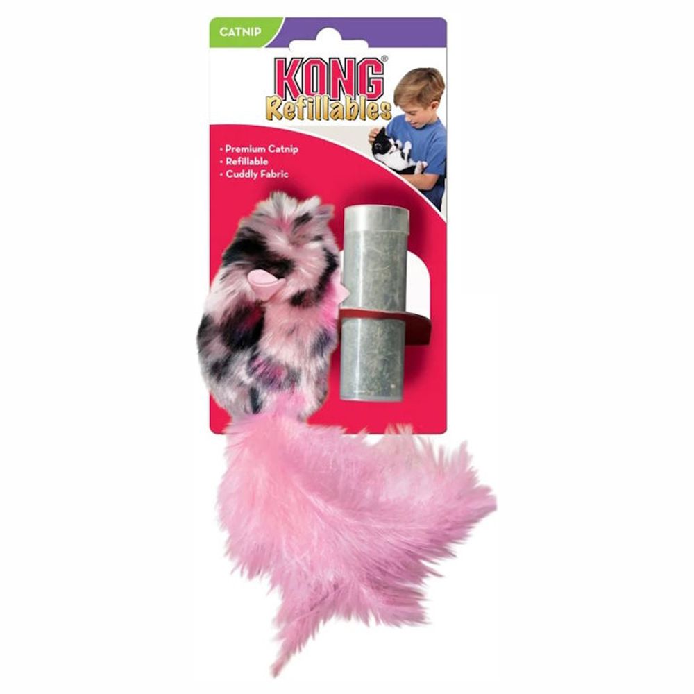 KONG Field Mouse - Maus - Katzenspielzeug mit Katzenminze - nachfüllbar Catnip