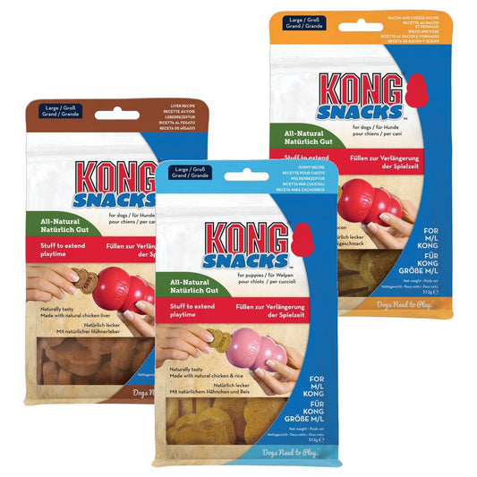 KONG Snacks Leber/Speck/Käse - Leckerli - für Classic/Extreme/Puppy Größe L/XL