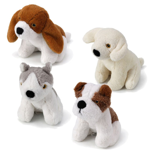 Nobby Hundespielzeug - Plüsch Hund - Spiel für Welpen - Kuscheltier - quitscht