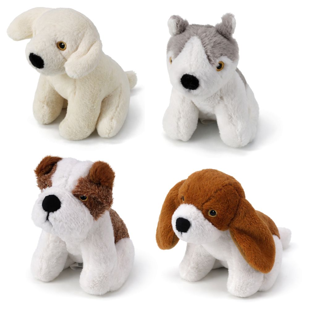 Nobby Hundespielzeug - Plüsch Hund - Spiel für Welpen - Kuscheltier - quitscht