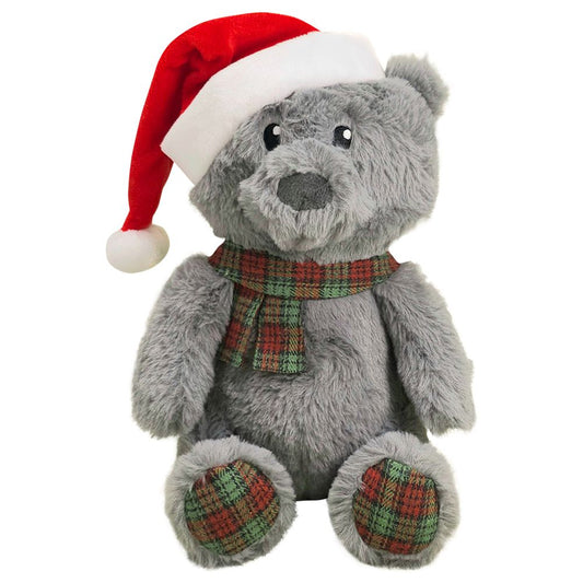 Nobby XMAS Plüsch-Hundespielzeug Weihnachtsbär - 23 cm - Plüschtier Kuscheltier