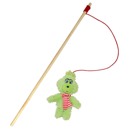 Nobby XMAS Katzenangel Plüsch-GRIMO mit Catnip - Katzen Spielangel - Weihnachten