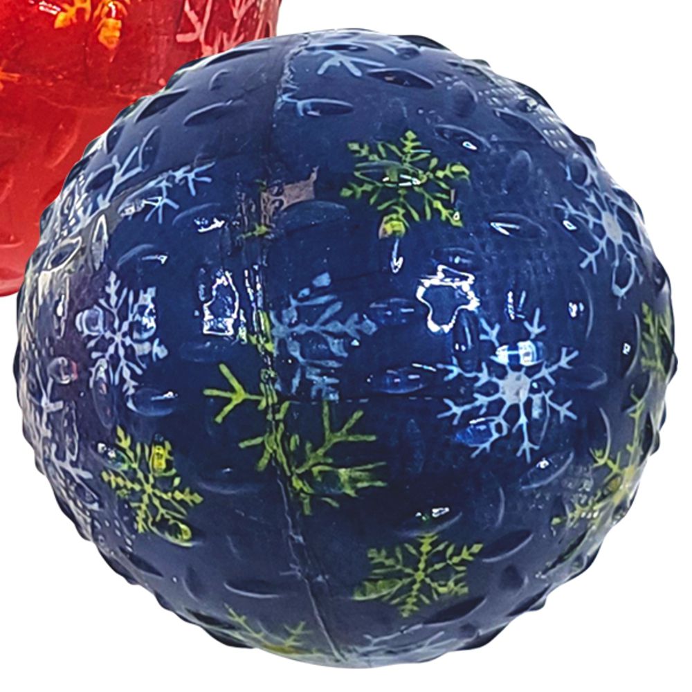 Nobby XMAS - TPR Ball Schneeflocke - blau