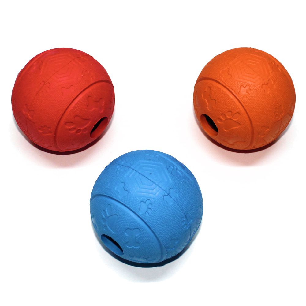 Nobby Gummi Snackball - 8 cm - Beschäftigungsball - Futterball - Snack Leckerli