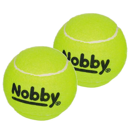 Nobby Tennisball - gelb - Größe L - 2er - mit Squeaker