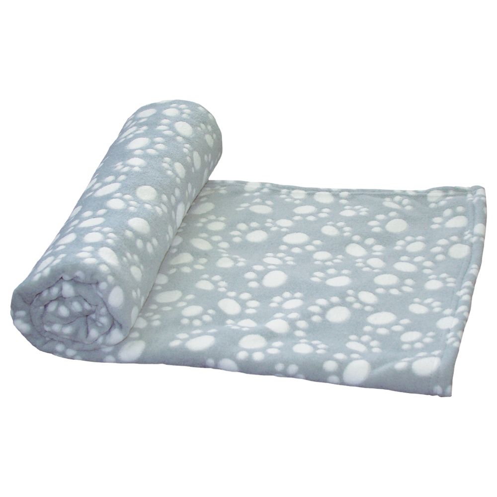 Nobby Fleecedecke EMMI - 75 x 100 cm - grau