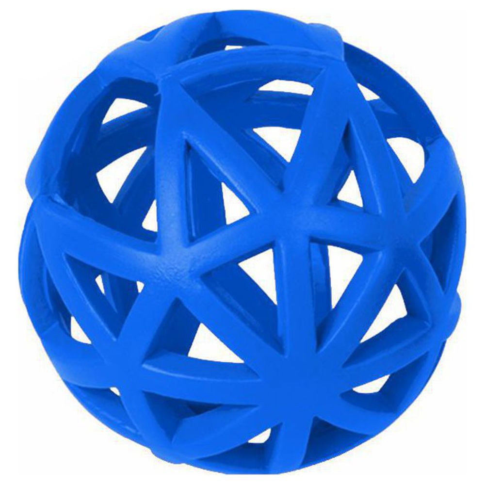 Nobby Vollgummispielzeug Gitterball - 9 cm - Snackspielzeug Ball Gummiball