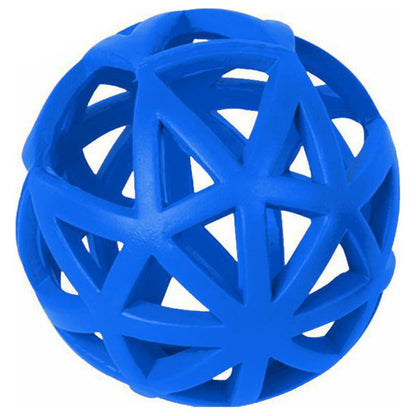 Nobby Vollgummispielzeug Gitterball - 9 cm - Snackspielzeug Ball Gummiball