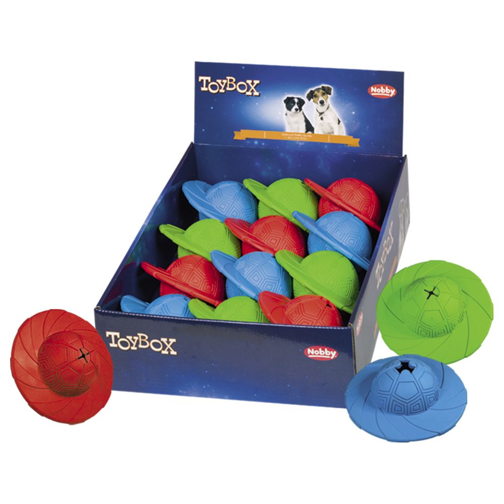 Nobby Vollgummi SnackDisk - 14 cm - Snackball Futterball Beschäftigungsball Leckerli