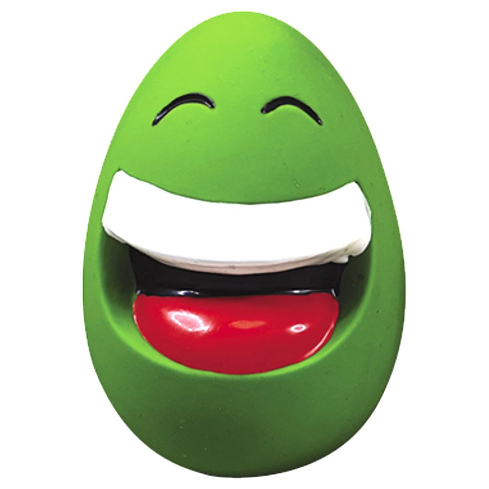 Nobby Latex EMOTION EGG - 10 cm - Ei mit Gesicht - Hundespielzeug Apportierspiel quietscht