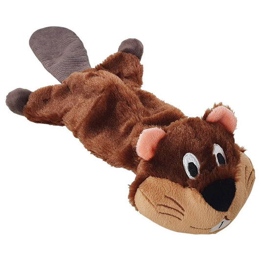 Nobby Plüsch-Hundespielzeug BIBER - 55 cm - Plüschtier Kuscheltier Hund Squeaker